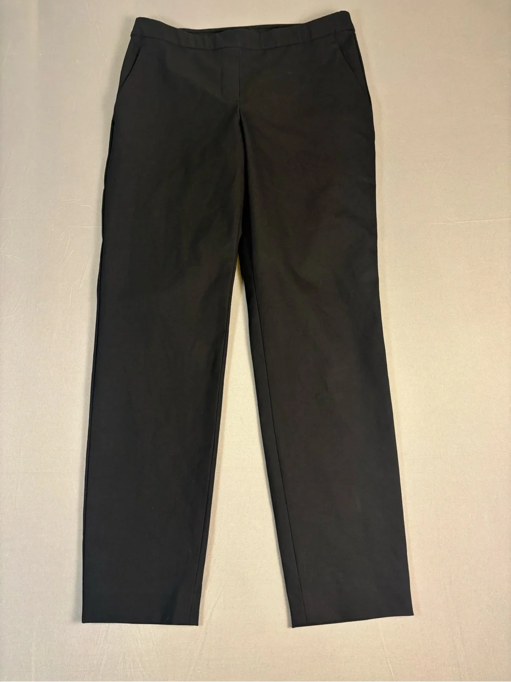 THEORY Thaniel Cropped Black Slim Trousers Size 2 New With Tags - Picture 6 of 15